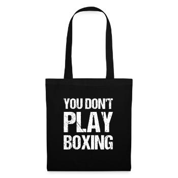 Boxkämpfer, Boxsport, Boxen Geschenkidee - Stoffbeutel - Schwarz - Vorne