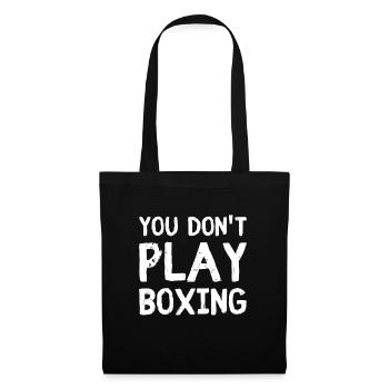 Boxkämpfer, Boxsport, Boxen Geschenkidee - Stoffbeutel - Schwarz - Vorne