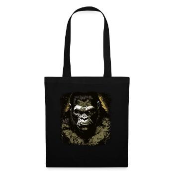Gorilla - Stoffbeutel - Schwarz - Vorne