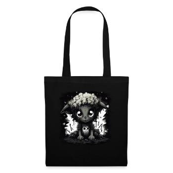 Cute Black Gothic Sheep - Tote Bag - black - Front