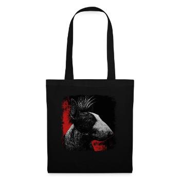 Punk Rock Bull Terrier - Tote Bag - black - Front