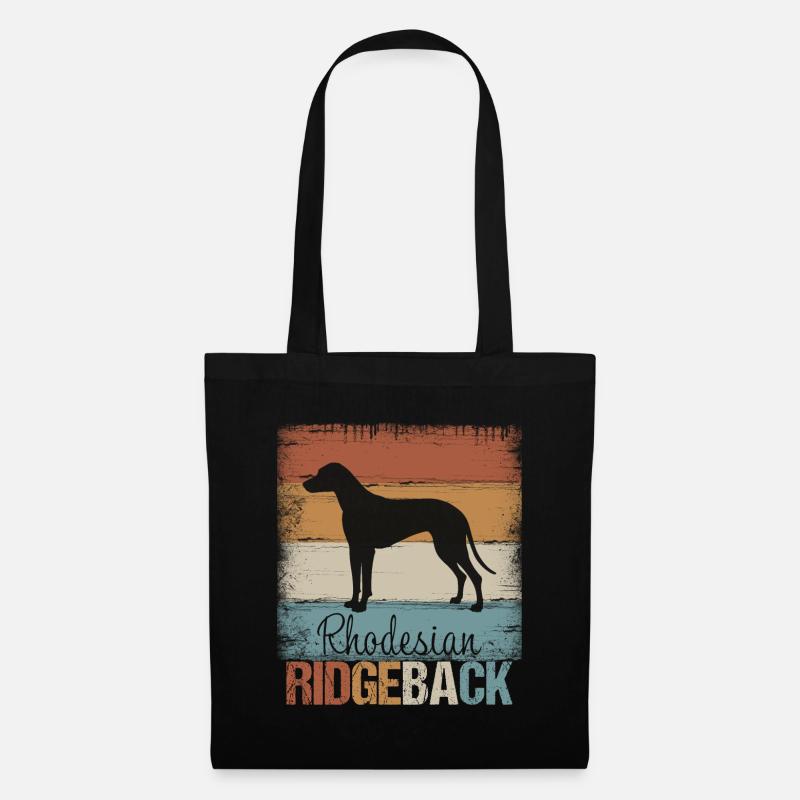 Rhodesian Ridgeback Hund Geschenk - Stoffbeutel - Schwarz
