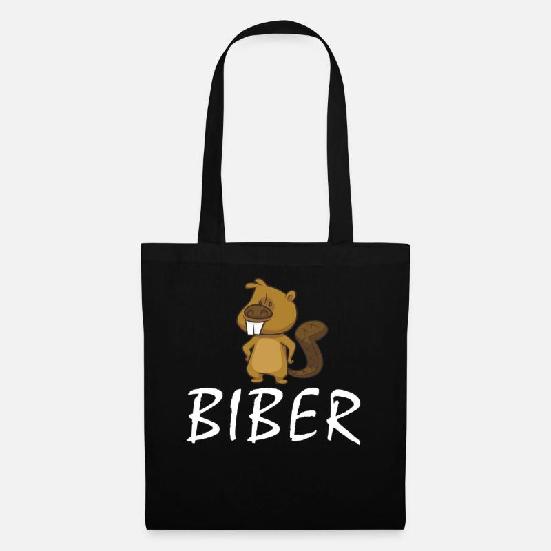 Biber - Stoffbeutel - Schwarz