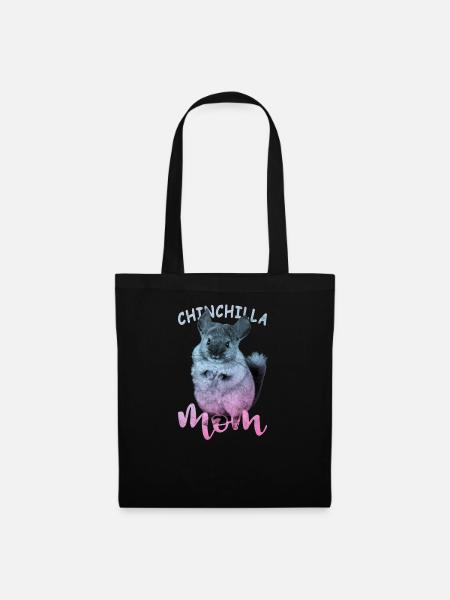 Chinchilla Mama - Stoffbeutel - Schwarz