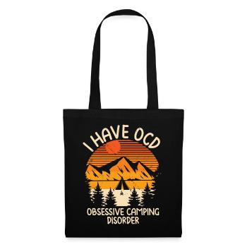 Camping - Sac en tissu - noir - Devant