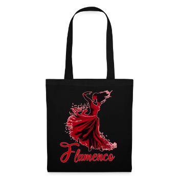 Flamenco Tanz Andalusien Spanischer Tanz - Stoffbeutel - Schwarz - Vorne