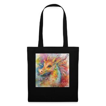 Modern & Colourful Dragon Wall Art by Bodhi - Tote Bag - black - Front