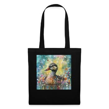 Modern & Colourful Duck Wall Art by Bodhi - Tote Bag - black - Front