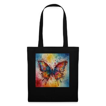 Colourful Butterfy Art - Tote Bag - black - Front
