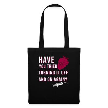 myocardial infarction open heart adenosine - Tote Bag - black - Front