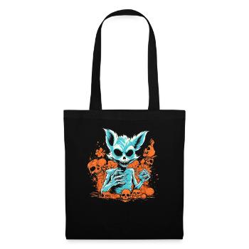 Halloween Fox Skeleton - Tote Bag - black - Front