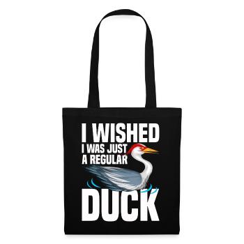 Kanadakranich | Kanadischer Kranich Vogel Geschenk - Stoffbeutel - Schwarz - Vorne