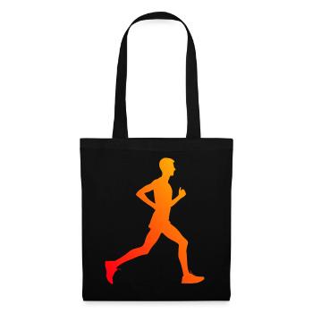 Damen Cross Country Running Jogging Running - Stoffbeutel - Schwarz - Vorne