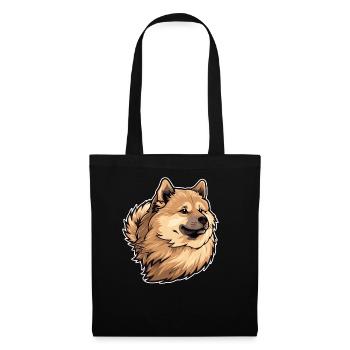 Eurasier Dog Dog Head - Tote Bag - black - Front