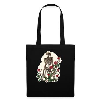 Plant Lover Skeleton Flowers - Tote Bag - black - Front