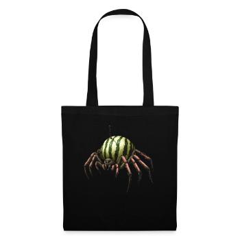 Melone Spinne - Stoffbeutel - Schwarz - Vorne