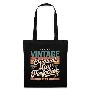 Millésime mai 1977 – Perfection pendant 49 ans - Sac en tissu - noir - Devant