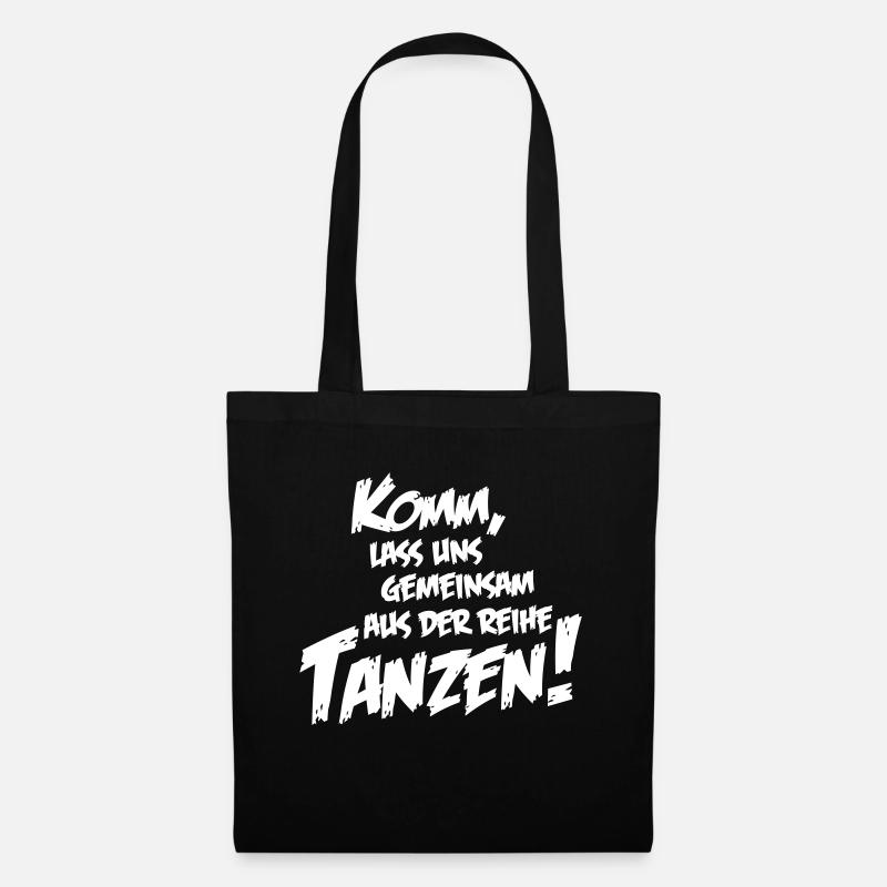 lass uns tanzen - Stoffbeutel - Schwarz