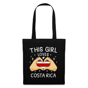 Costa Rica Flag Used Look Flag Vintage Home - Tote Bag - black - Front