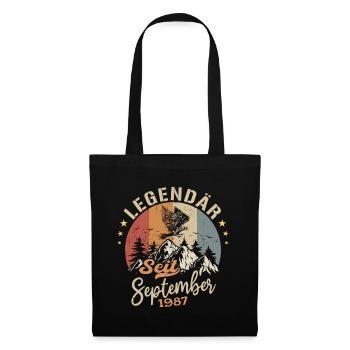 September 1987 - September 1987 Jahrestag 1987 - Stoffbeutel - Schwarz - Vorne