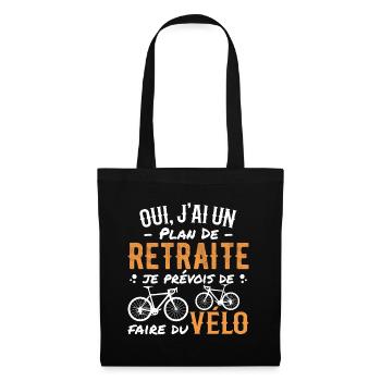 Retired Cycling Retirement Plan Cycling Cycling - Tote Bag - black - Front