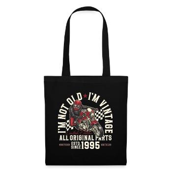 1995 Vintage Motorcycle Birthday Gift - Tote Bag - black - Front