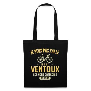 Je Peux Pas J ai mont Ventoux Cadeau Vélo Cycliste - Sac en tissu - noir - Devant