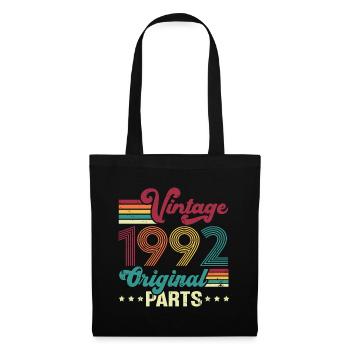 Vintage 1992 Original, Cadeau D'anniversaire - Sac en tissu - noir - Devant
