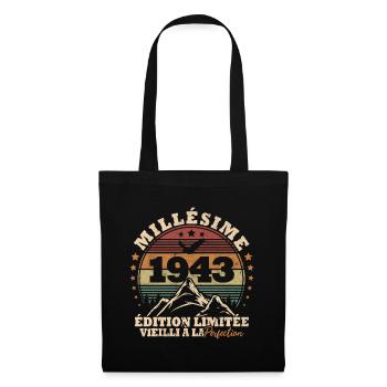 Millésime 1943 vieilli à la perfection - Sac en tissu - noir - Devant