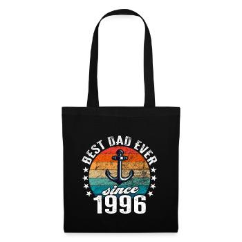 Meilleur père du monde depuis 1996 capitaine - Sac en tissu - noir - Devant