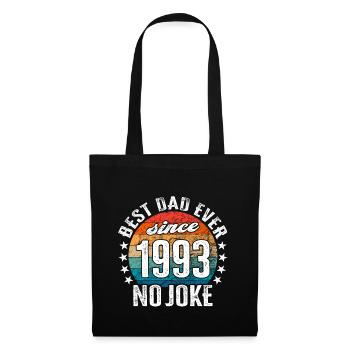 Meilleur papa du monde depuis 1993 No Joke - Sac en tissu - noir - Devant