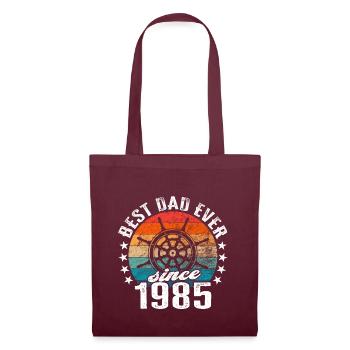 Best dad in the world since 1985 anchor - Tote Bag - burgundy - Front