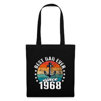 Meilleur père du monde depuis 1968 présentateur - Sac en tissu - noir - Devant