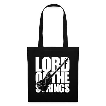 Bass Player gift LORD OF THE STRINGS Bassist - Tote Bag - black - Front