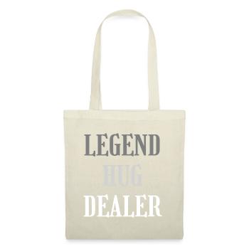 Legend Hug Dealer Blanc & Gris - Sac en tissu - nature - Devant