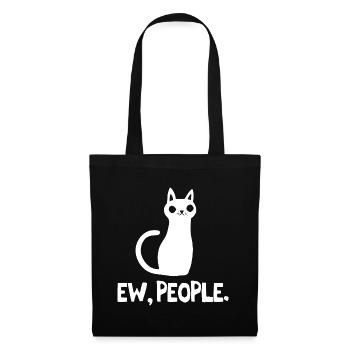 Ew People Katzenliebhaber - Stoffbeutel - Schwarz - Vorne