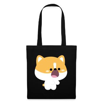 Corgi nourrissant l’amour Partie 2 - Sac en tissu - noir - Devant