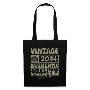 Authentic 2014 Vintage 2014 - Vintage 2014 Retro - Tote Bag - black - Front