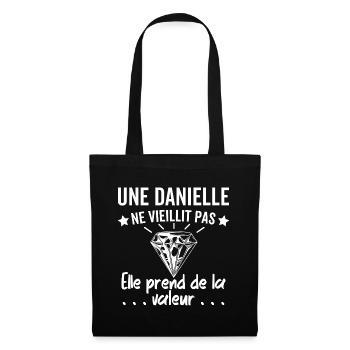 Danielle Ne Vieillit Pas Elle Prend De La Valeur - Sac en tissu - noir - Devant