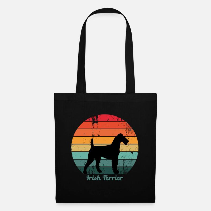 Retro Irish Terrier - Sac en tissu - noir