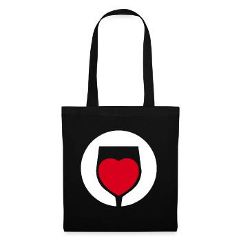 Wine Love Wine Glass Wine Drinker - Tote Bag - black - Front