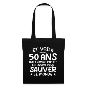 50 years old gift 50 years Original gift Men 50 years old - Tote Bag - black - Front