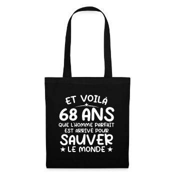 68 years old Gift 68 years Original Gift Men 68 years old - Tote Bag - black - Front
