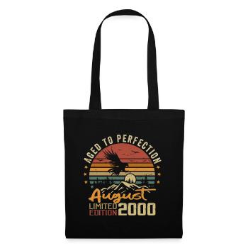 Vintage August 2000 Birthday Gift August 2000 - Tote Bag - black - Front