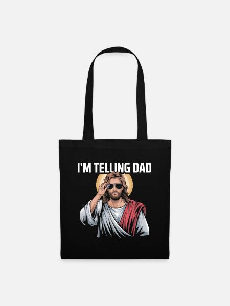 I'm telling Dad - Tygväska - svart