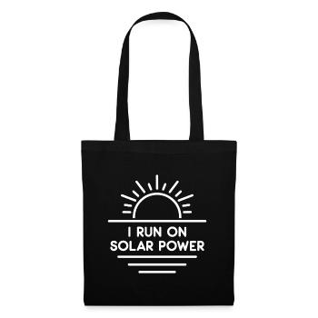 I run on Solar Power - Tote Bag - black - Front