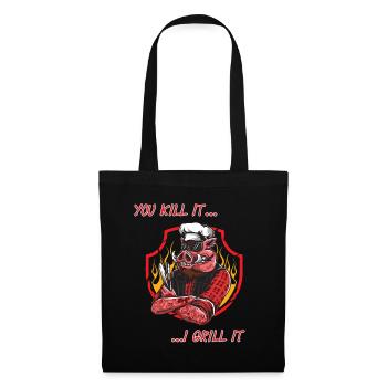 Barbecue - You kill it .... I grill it - Tote Bag - black - Front