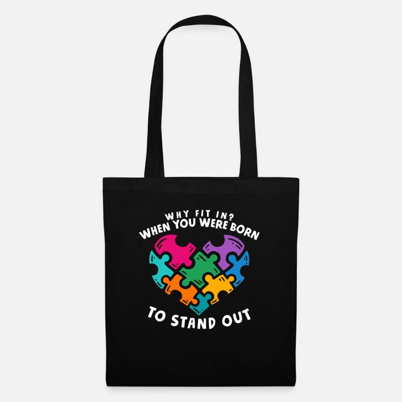 Autism Autistic - Tote Bag - black