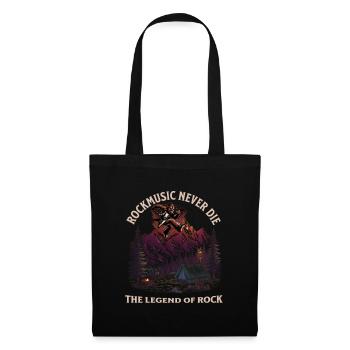 Bigfoot Camping Festival - La musique rock ne meurt jamais - Sac en tissu - noir - Devant