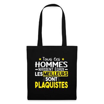 Plaquiste Métier Cadeau Humour - Sac en tissu - noir - Devant